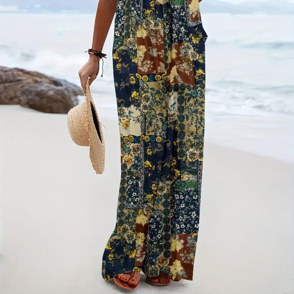 LADIES PATCHWORK JUMPSUIT NWT - Picture 8 of 8
